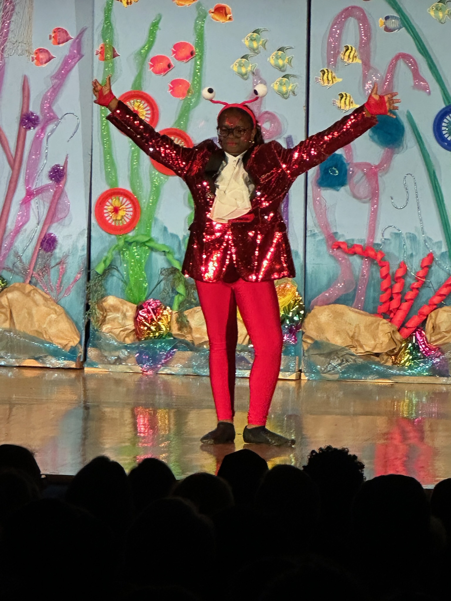 Temi as Sebastian in The Little Mermaid